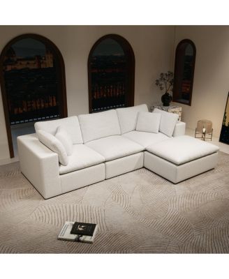 Modular Sectional Sofa Seat, Upholstered Couch, No Assembly, 4PC Combo