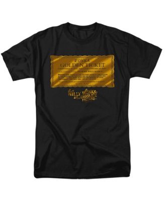 Men's Willy Wonka And The Chocolate Factory Golden Ticket T Shirt