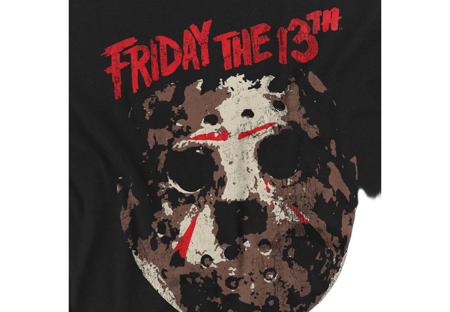 Мужская футболка Friday The 13th Rough Mask, цвет: Чёрный — фото 2
