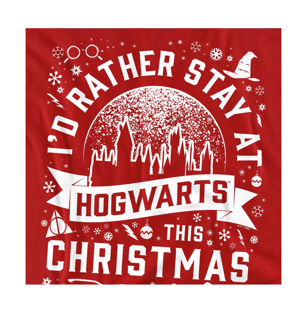 Harry Potter Men's Hogwarts At Christmas T Shirt