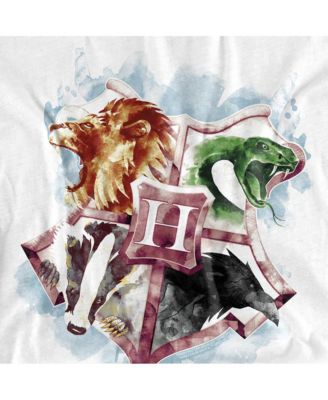 Men's Hogwarts Crest Watercolor T Shirt