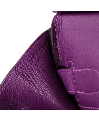 Birkin 30 Handbag Purple Epsom with Palladium Hardware