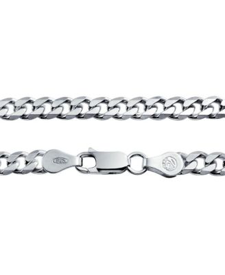 Solid 6MM Miami-Cuban Link Chain Necklace .925 Sterling Silver 16 Inch