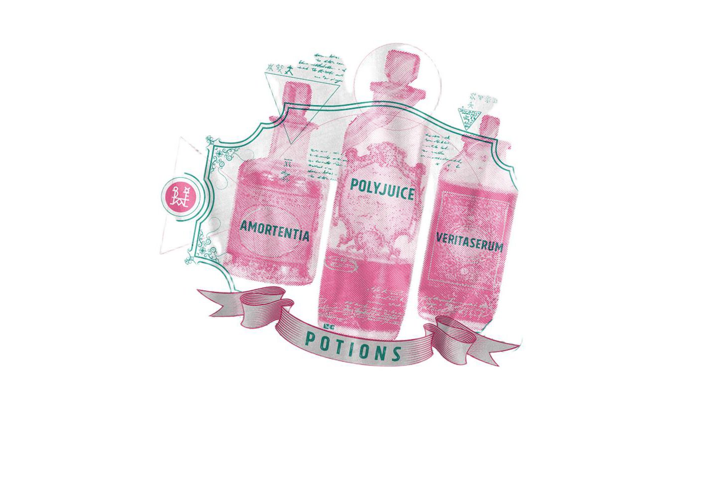 Мужская футболка Harry Potter Potions Polyjuice Veritaserum, цвет: Белый — фото 2