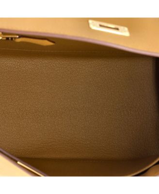 Kelly 25 Handbag Brown Epsom with Gold Hardware