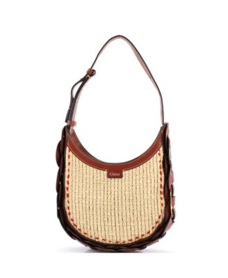 Small Darryl Hobo Raffia and Leather