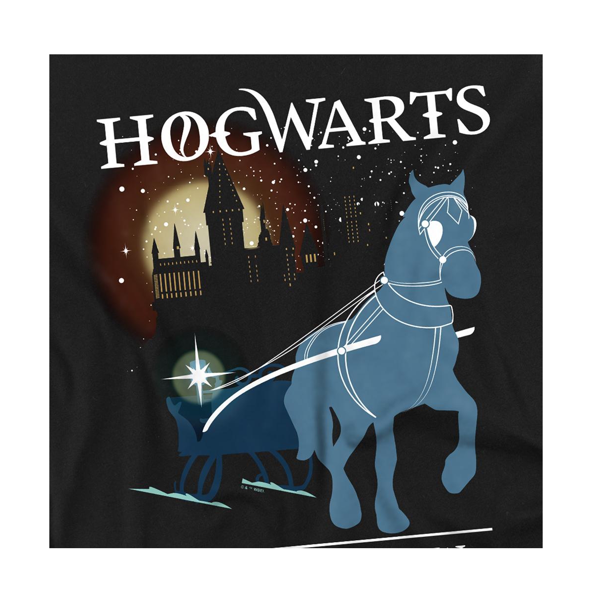 Harry Potter Men's Hogwarts Christmas In The Snow T Shirt