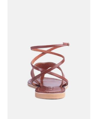 WRAP-UP Tie around Flat Womens Sandals