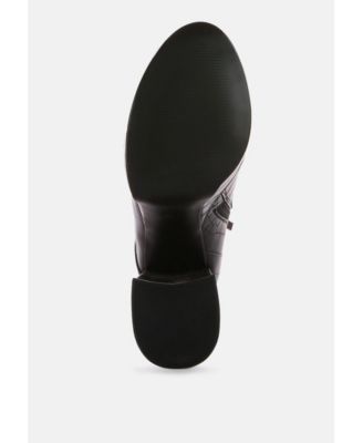 magdalene croc high heel platform boots