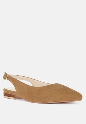 Rag and Co Womens Hocane Genuine Leather Slingback Sandals