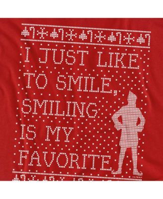 Men's I Just Like To Smile Faux Sweater T Shirt