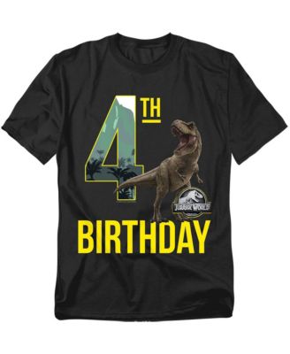 Men's Jurassic World 4th Birthday T-Rex T Shirt