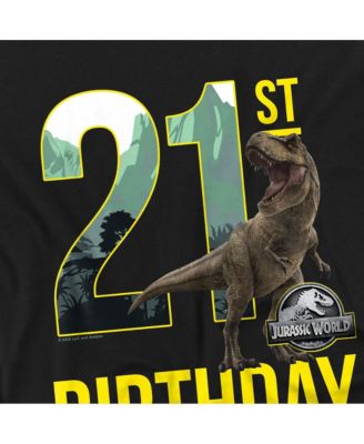 Men's Jurassic World 21st Birthday T-Rex T Shirt