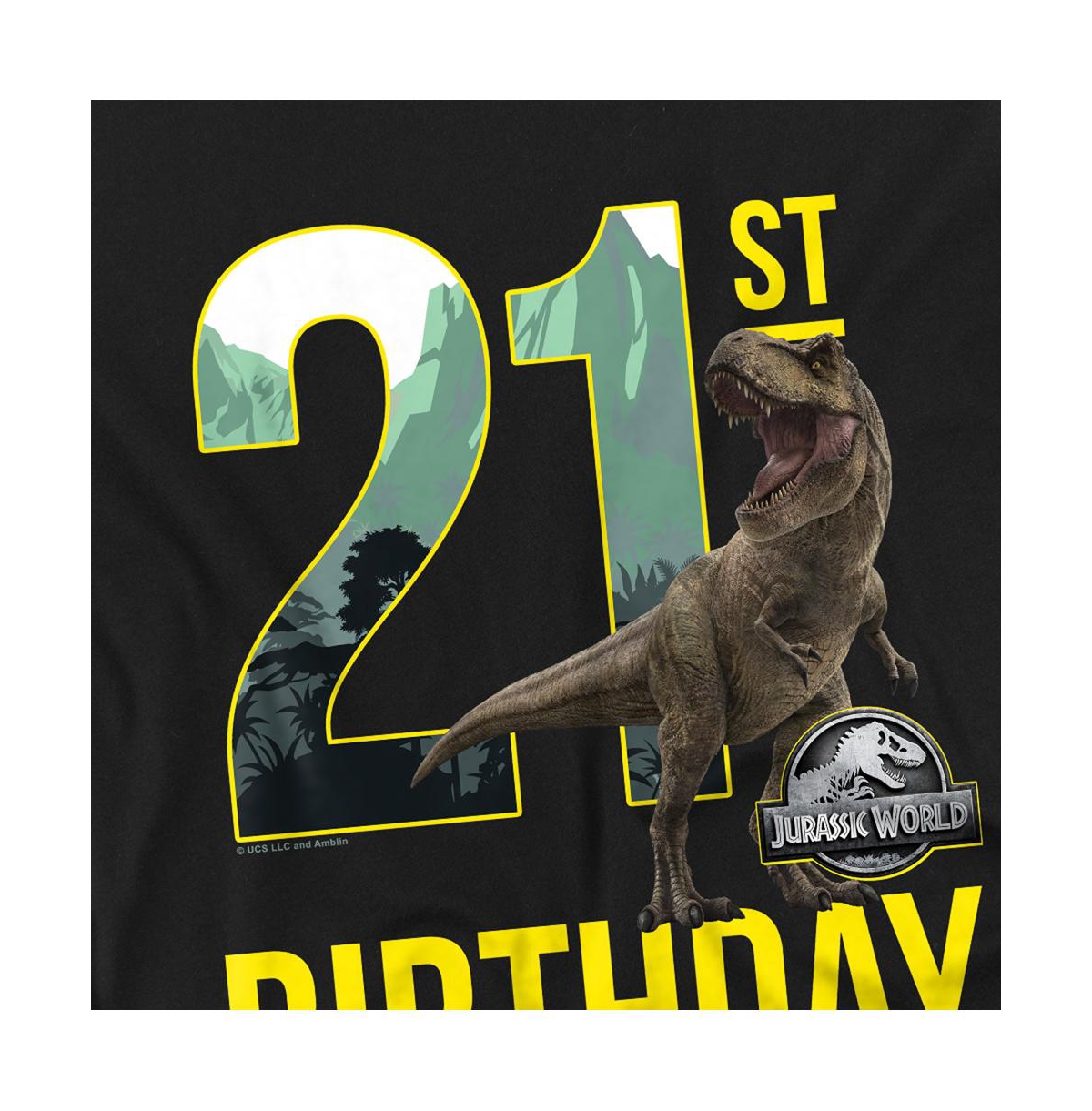 Jurassic Park Men's World 21st Birthday T-Rex T Shirt