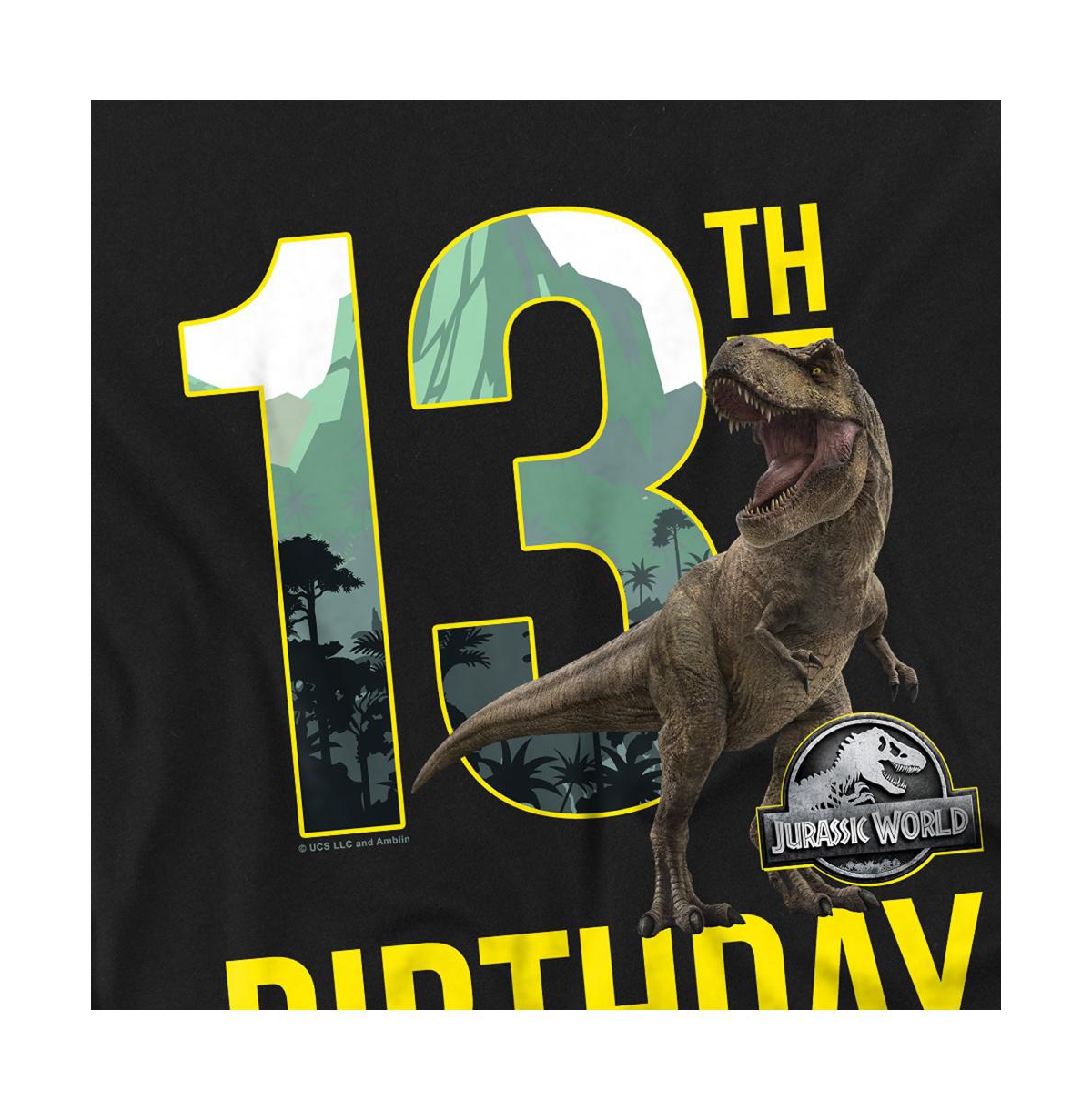 Jurassic Park Men's World 13th Birthday T-Rex T Shirt