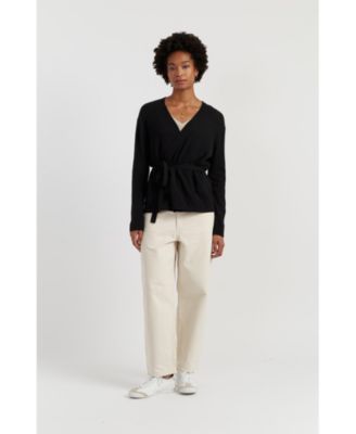 Women's Lightweight Wool-Cashmere Wrap Cardigan