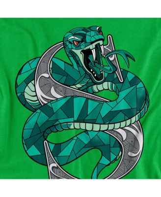 Men's Mosaic Slytherin With Snake T Shirt
