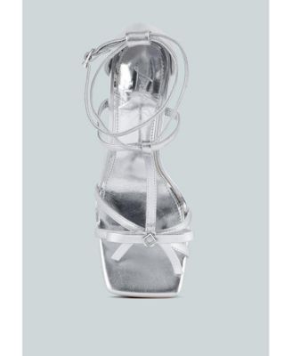 Womens Affluence Jeweled High Heel Sandals