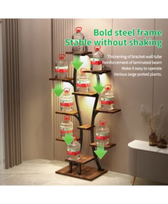  Vase Plant Stand with Grow Lights