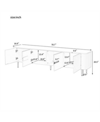 78.7" Minimalist TV Stand - Entertainment Center