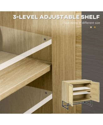 Storage Sideboard with Rat Doors and Storage, Natural