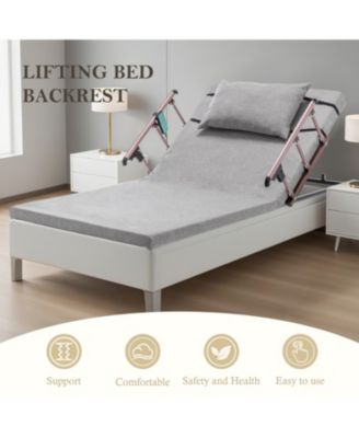 Adjustable Bed Backrest w/ Safety Rails, Remote, for Elderly/Patients