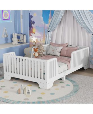 Twin Montessori Floor Bed with Fence and Door