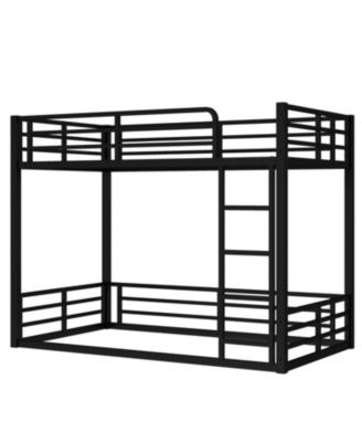 Metal Twin XL Bunk Bed Frame - Heavy Duty, Noise-Reduced