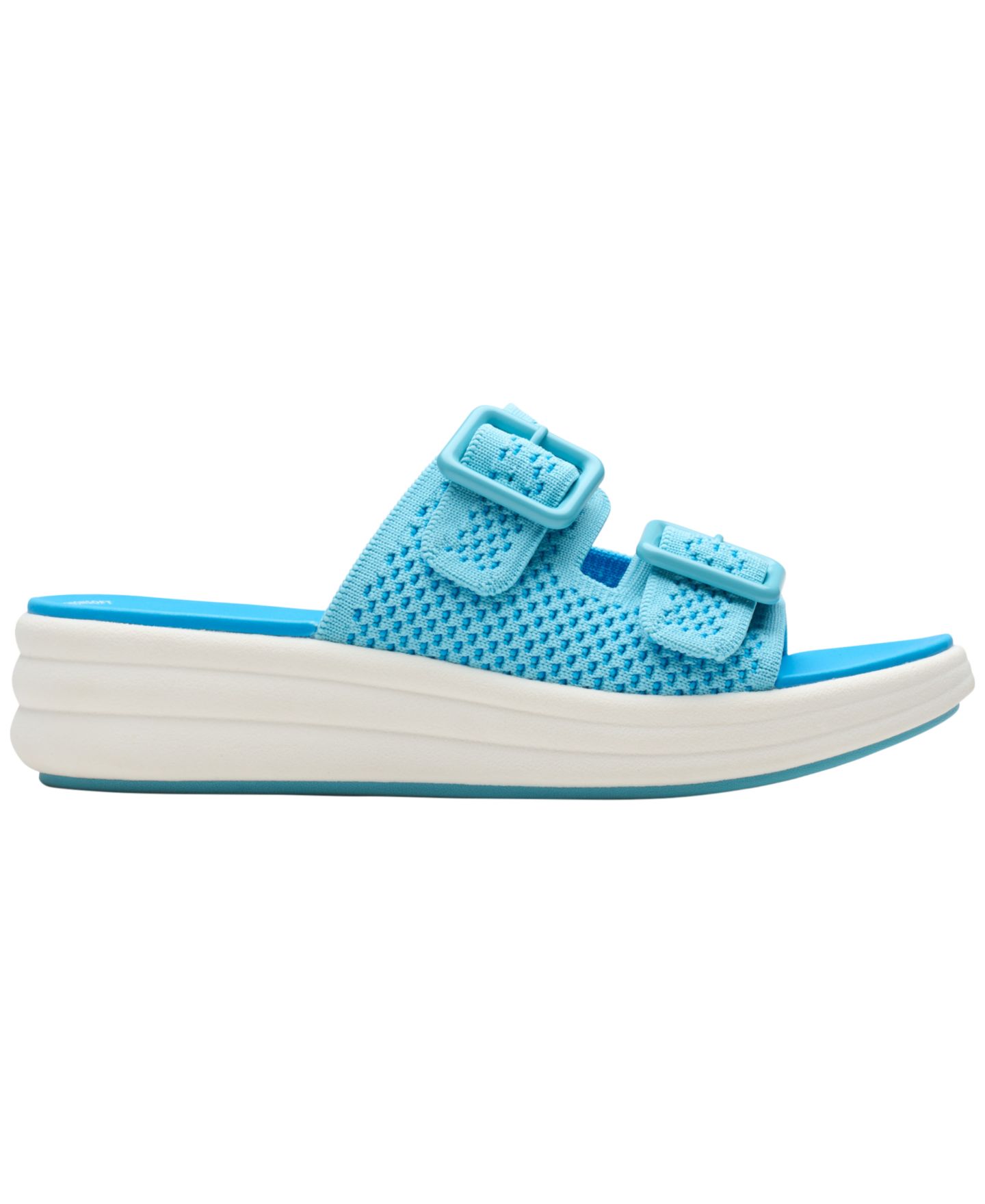 Женские сандалии Clarks Drift Faye Round Toe Wedge, цвет: Яркий синий — фото 2
