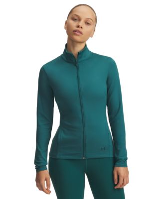 Under Armour Women's Motion Zippered Mock-Neck Jacket - Macy's