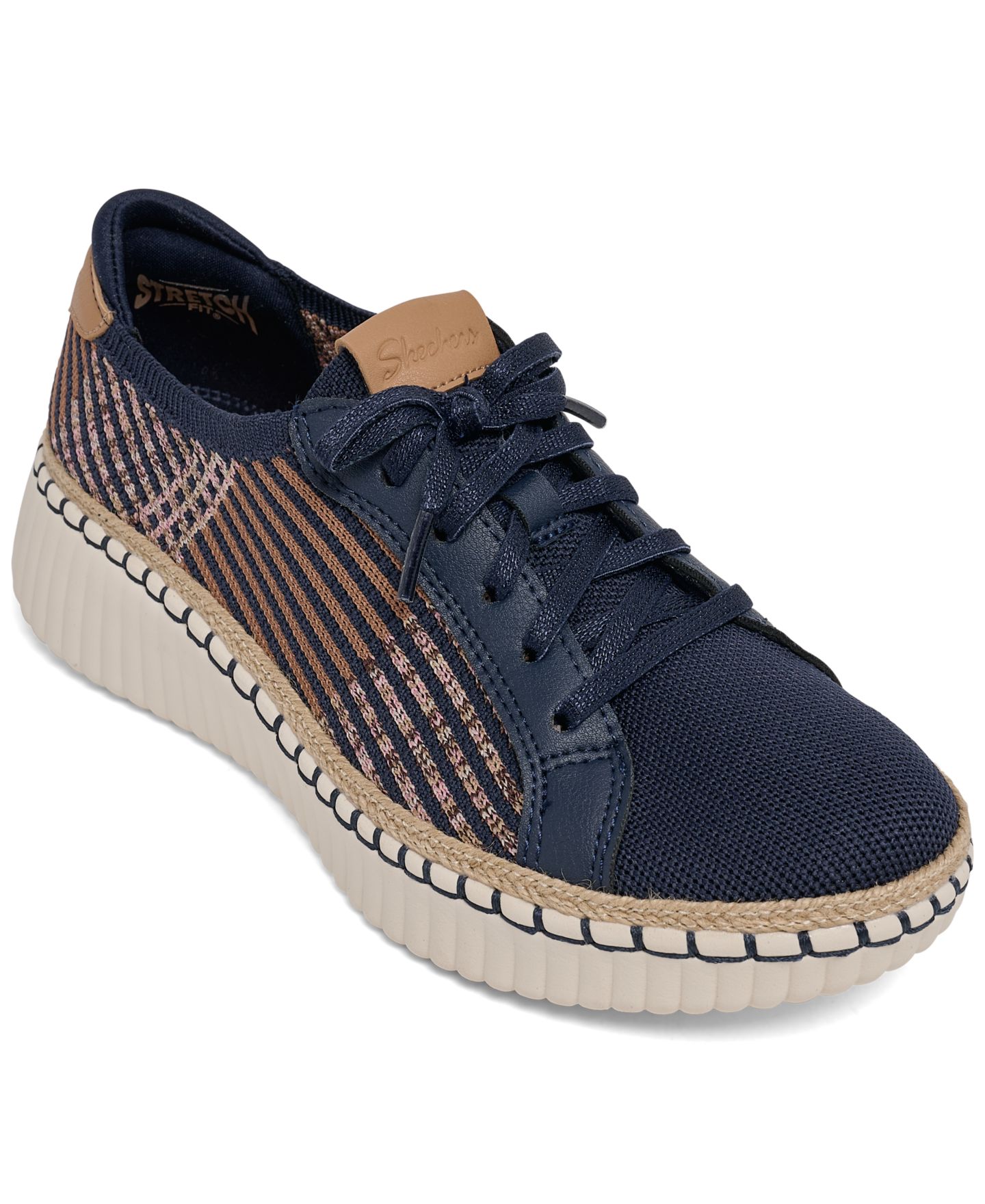 Женские кроссовки Skechers Wilshire Blvd - Breezy Stroll Casual, цвет: Тёмно-синий — фото 1