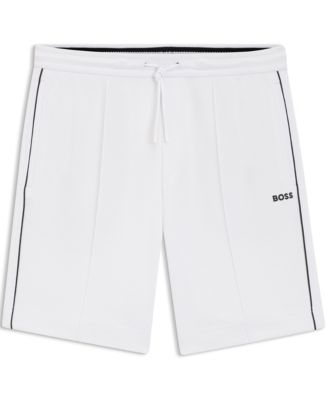 Men's Cotton-Blend Piping Trim Shorts