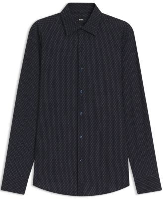 Men's Performance-Stretch Slim-Fit Dress Shirt