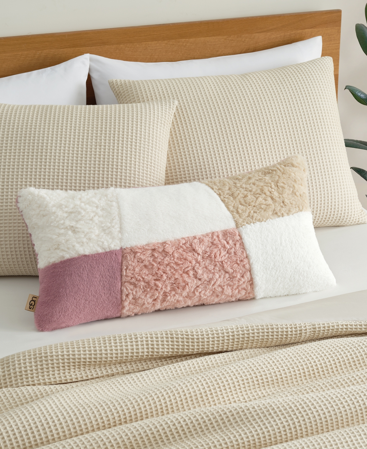 Ugg Sibel Textured Bolster Pillow, 14" x 30"