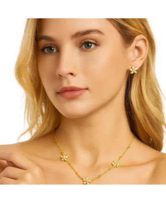 Marisol Crystal Blossom Necklace & Earring Set