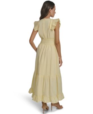 Women's V-Neck Midi Dress