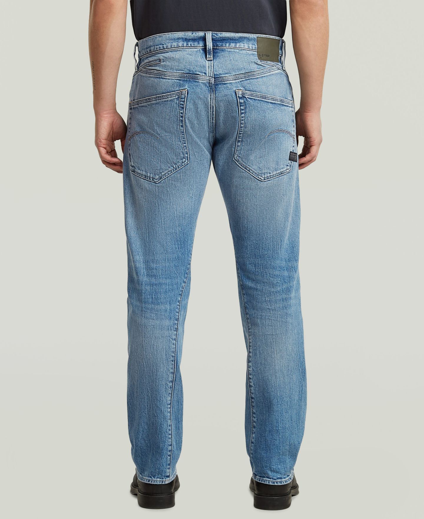 Мужские джинсы G-Star Raw Dartt Slim-Fit Straight, цвет: Выцветший синий — фото 5