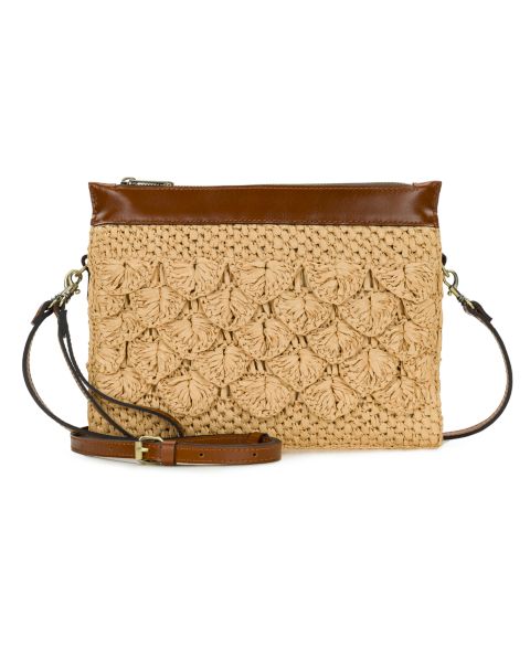 Женские Patricia Nash Yvette Small Scalloped Raffia Crossbody Bag