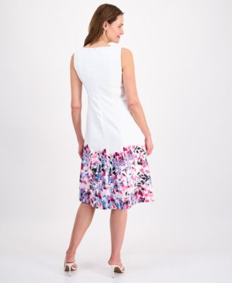 Women's Sleeveless Floral Midi Dress