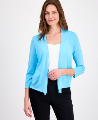 Women's Self Edge A-Line Cardigan Sweater, Regular & Petite