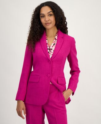 Women's Belted Notch Collar Blazer image