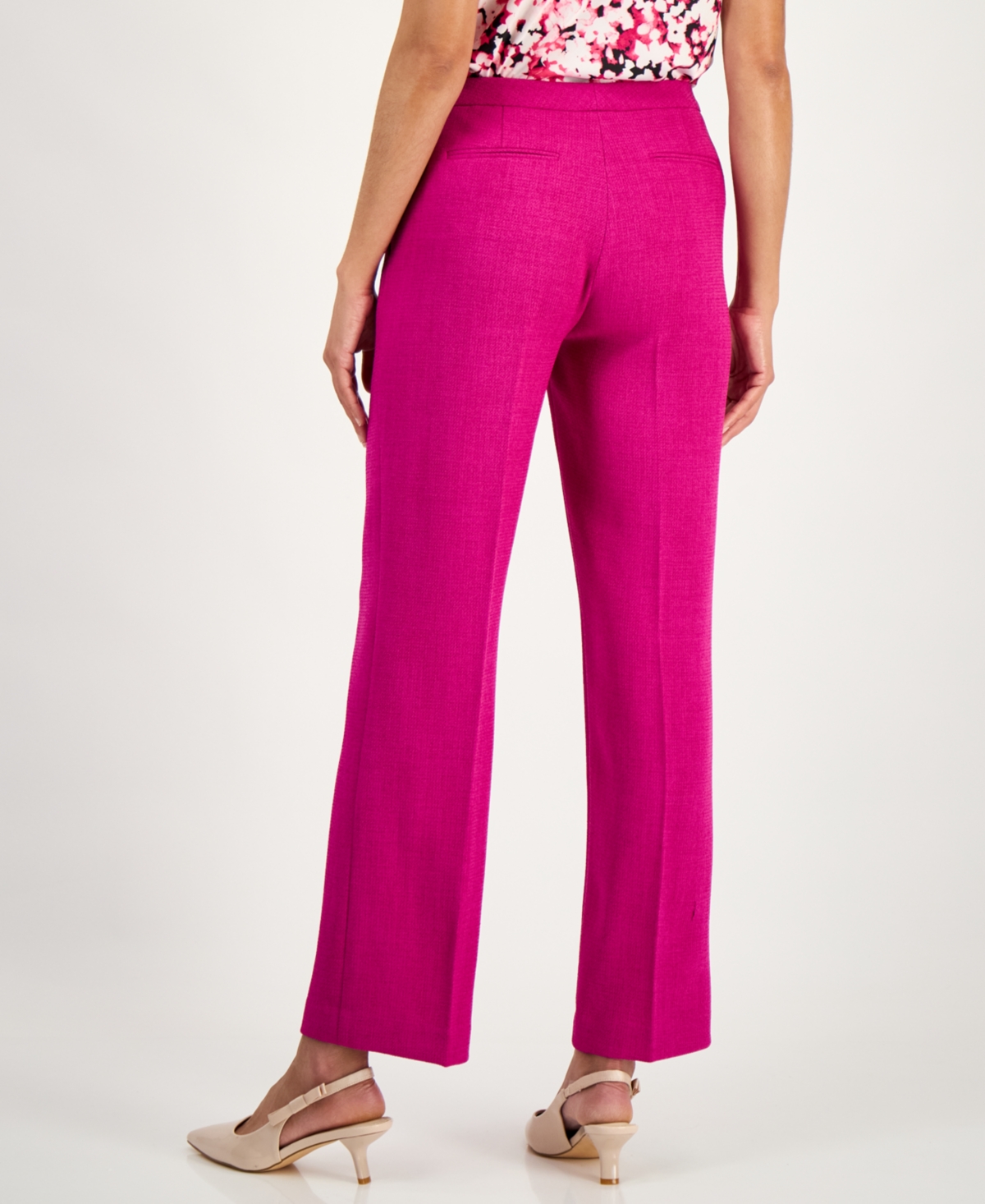 Kasper Women's Claire Melange Straight Leg Pants