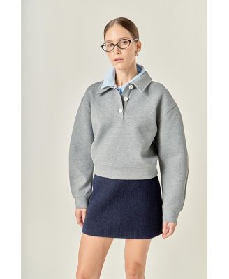 Women's Polo Scuba Top