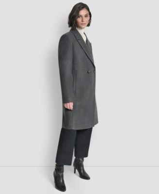 Women's Double-Breasted Notch Collar Coat