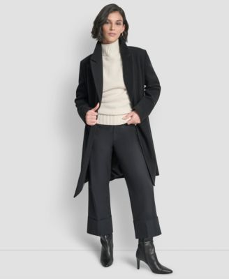 Women's Double-Breasted Notch Collar Coat