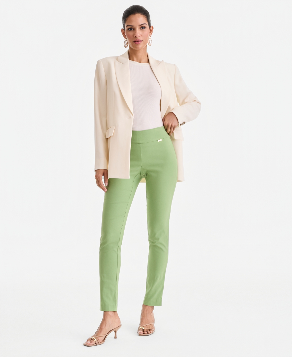 I.n.c. International Concepts Women's Mid-Rise Skinny Pants, Regular & Short Lengths, Created for Macy's