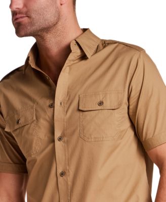 Men's Short-Sleeve Poplin Utility Shirt