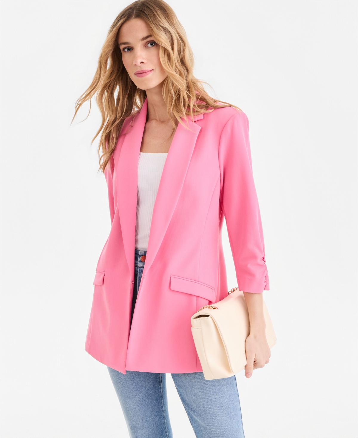 I.n.c. International Concepts Women's 3/4-Sleeve Blazer, Created for Macy's