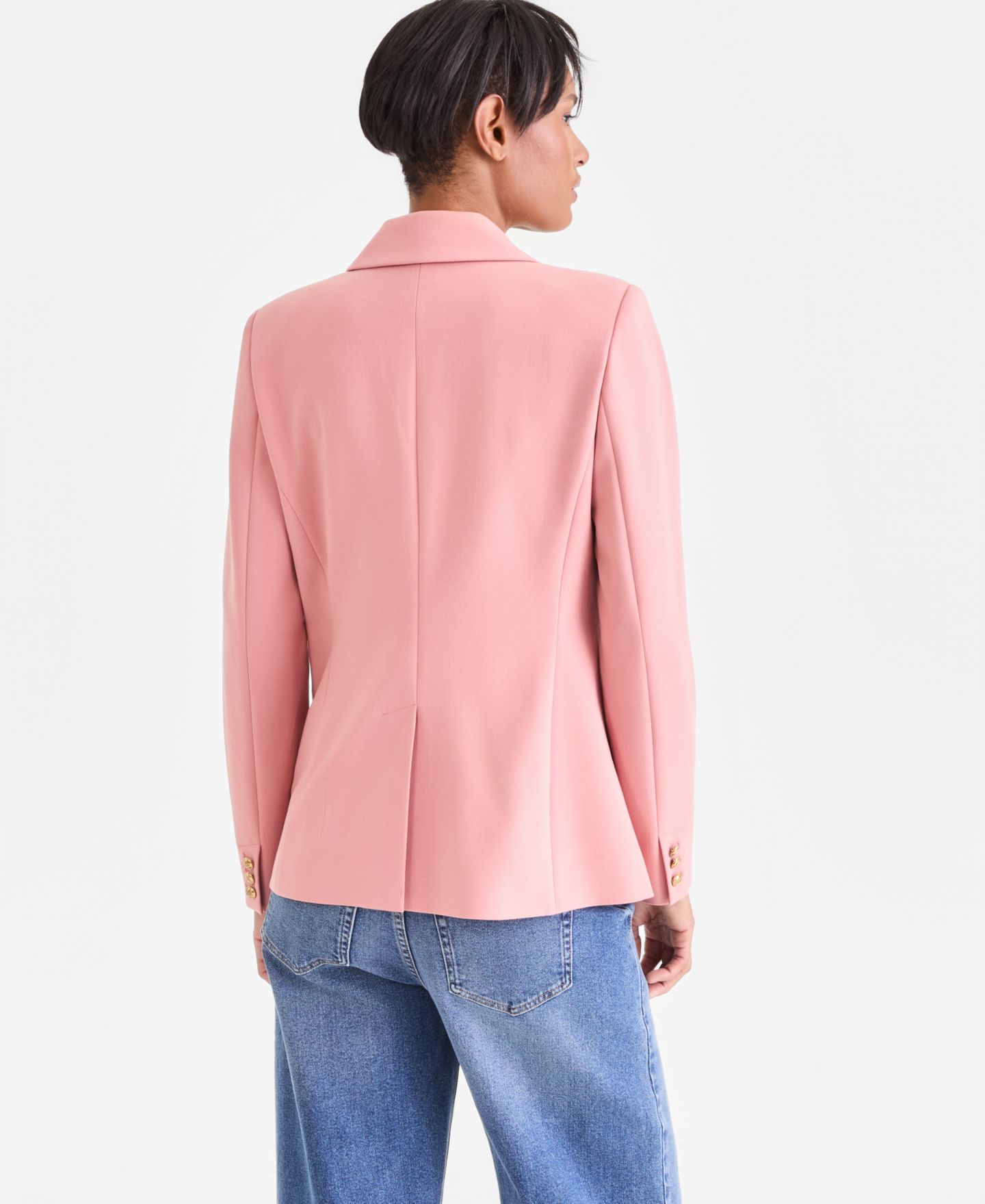 Женский пиджак I.N.C. International Concepts Double-Breasted Blazer, цвет: Пустынный песочный — фото 3