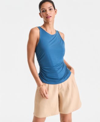 Women's Luxe-Layering Jersey Ruched Tank